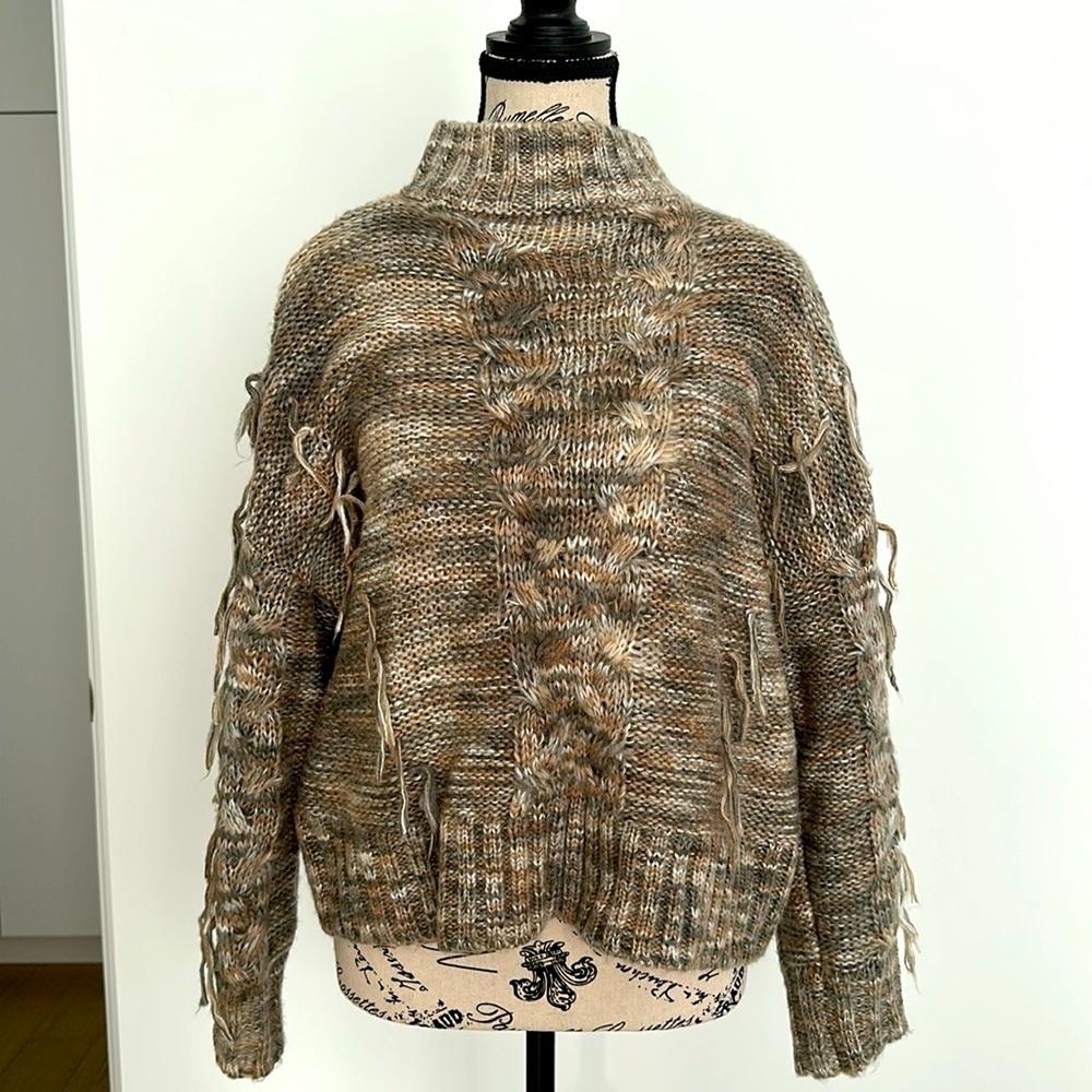 Gypsy and Gold Pullover Mock Turtleneck Sweater